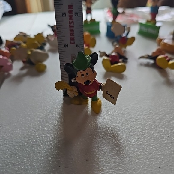 Vintage 1980s Disney Mickey Mouse PVC Figure RETRO Poet Writing Dear Letter - Picture 5 of 5